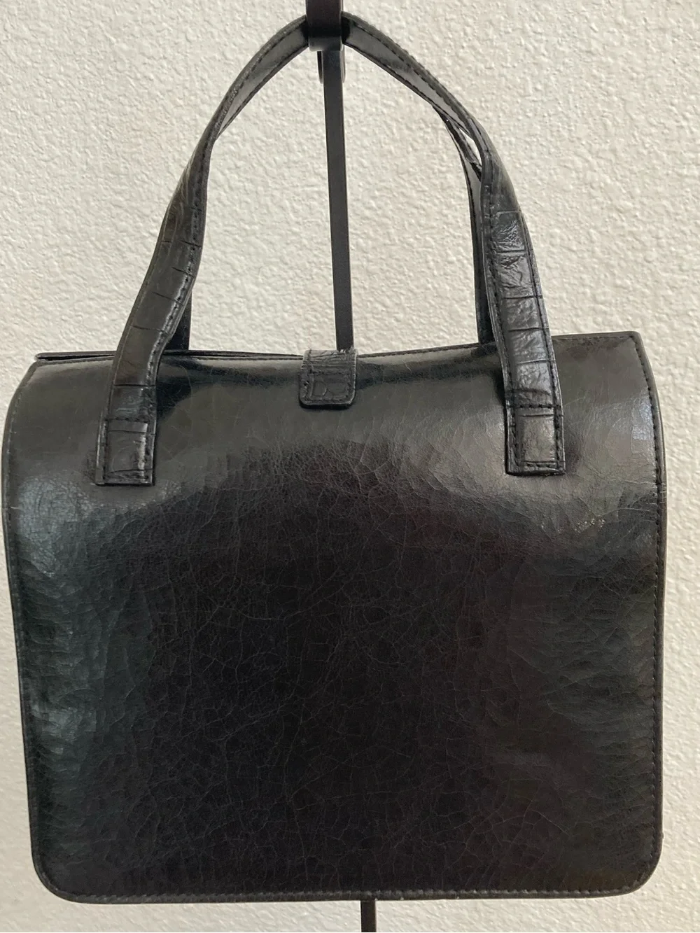 Vintage 1980s Bellerose multi-compartment organizer bag
